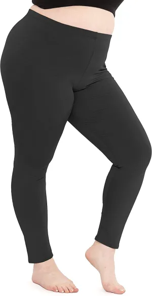 Women's Cotton Plus Size Leggings | Stretchy | X-Large - 7X | Made in The USA