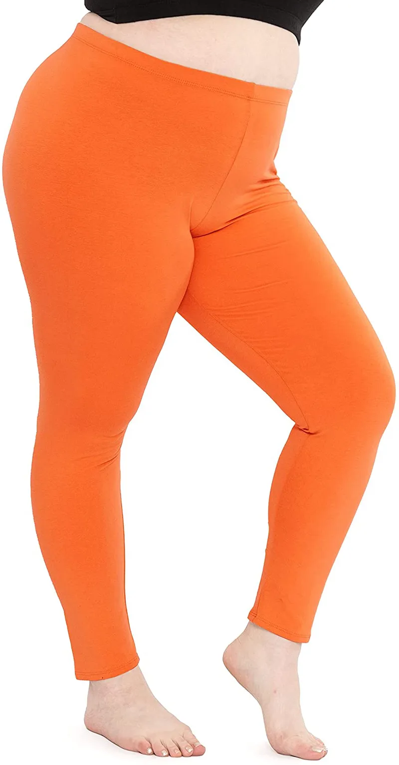 Women's Cotton Plus Size Leggings | Stretchy | X-Large - 7X | Made in The USA