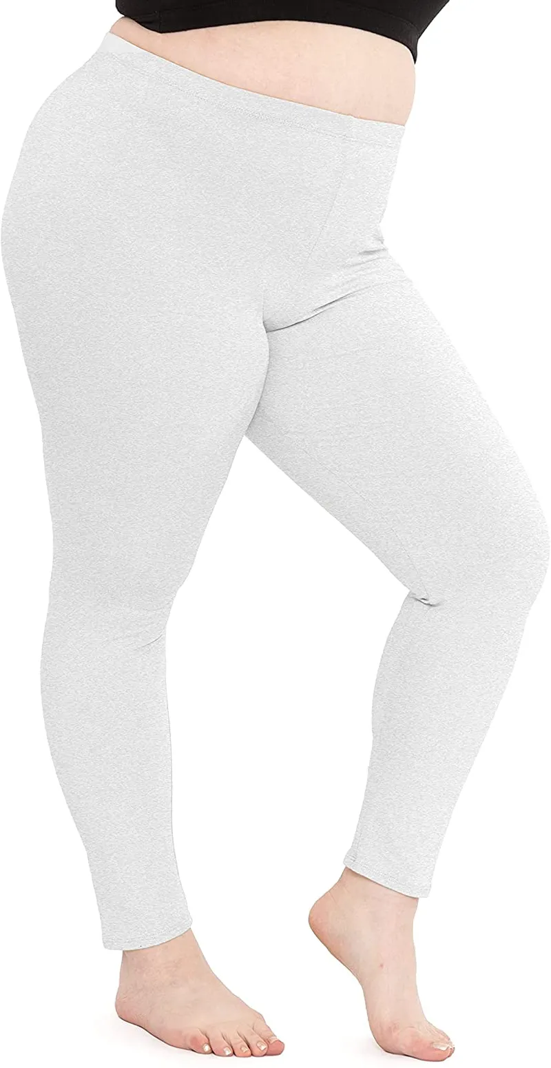 Women's Cotton Plus Size Leggings | Stretchy | X-Large - 7X | Made in The USA