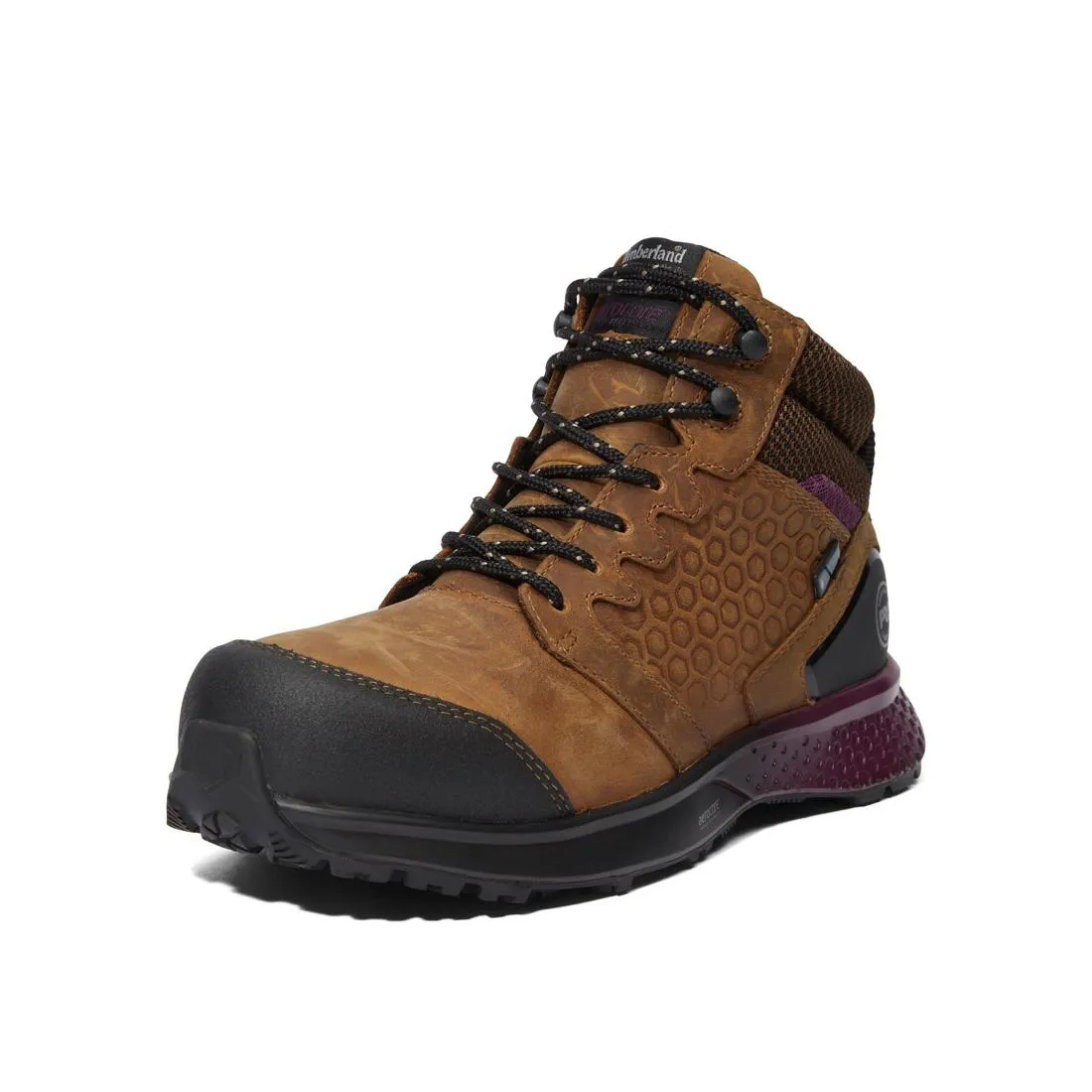 Women's Reaxion Composite-Toe Waterproof Work Boot Brown