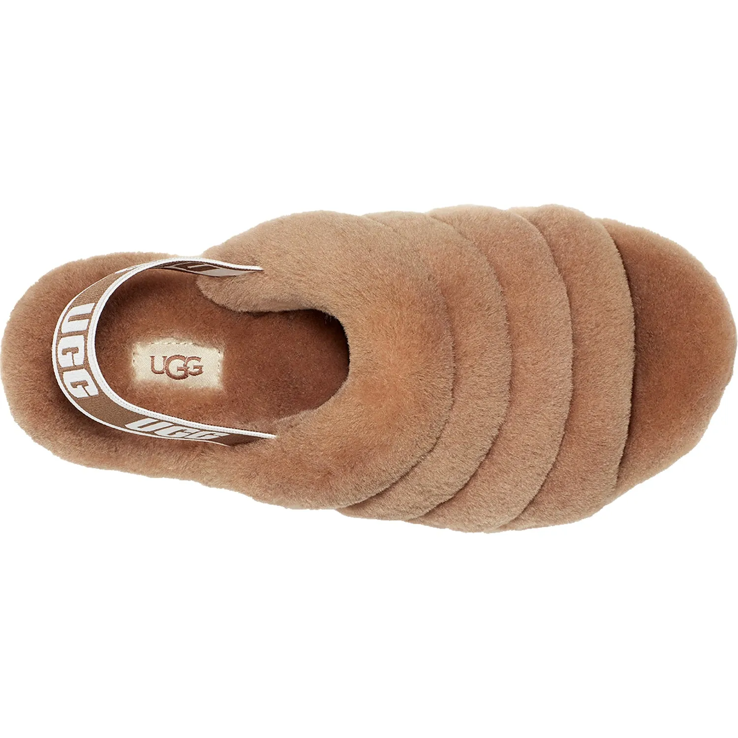 Women's Ugg Fluff Yeah Slide Chestnut Sheepskin