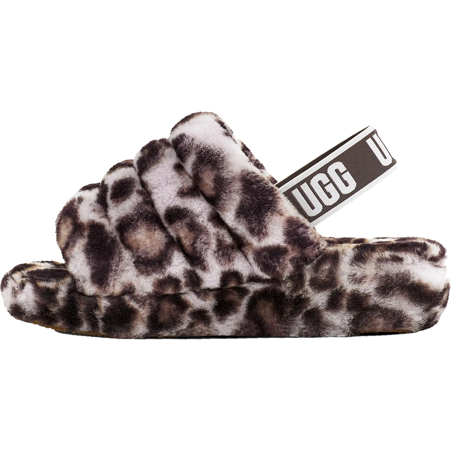 Women's UGG Fluff Yeah Slide Panther Stormy Grey Sheepskin