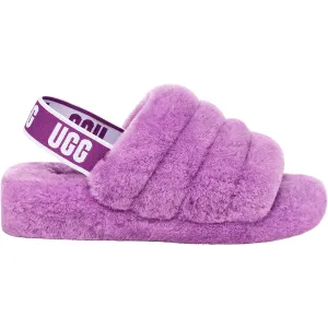 Women's UGG Fluff Yeah Slide Purple Sky Sheepskin