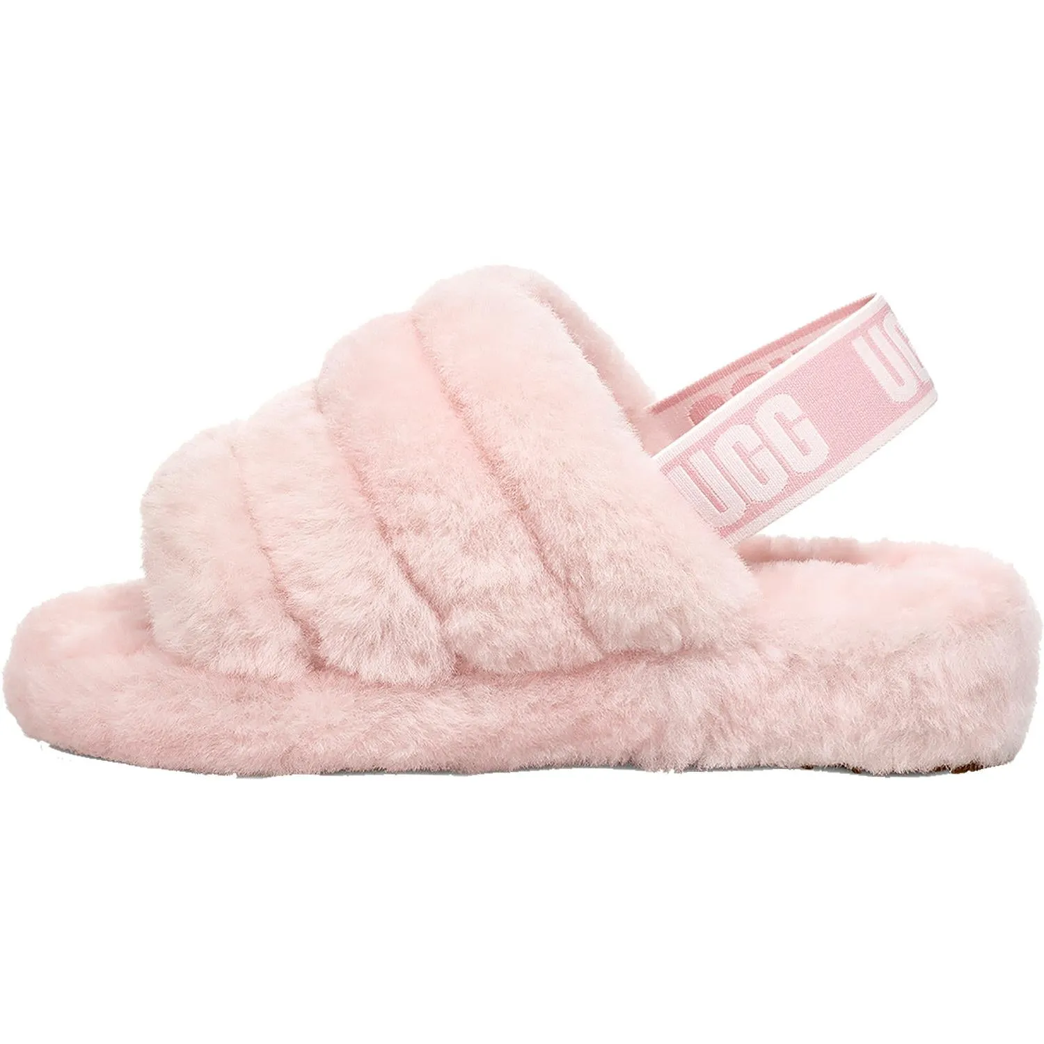 Women's UGG Fluff Yeah Slide Seashell Pink Sheepskin