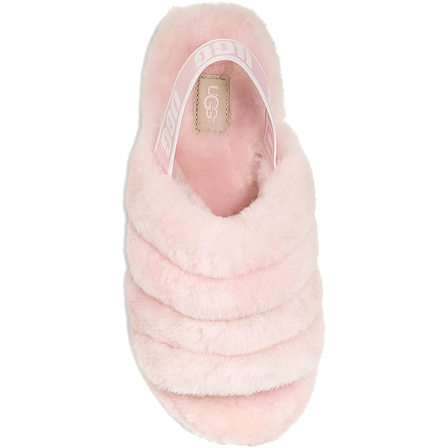 Women's UGG Fluff Yeah Slide Seashell Pink Sheepskin