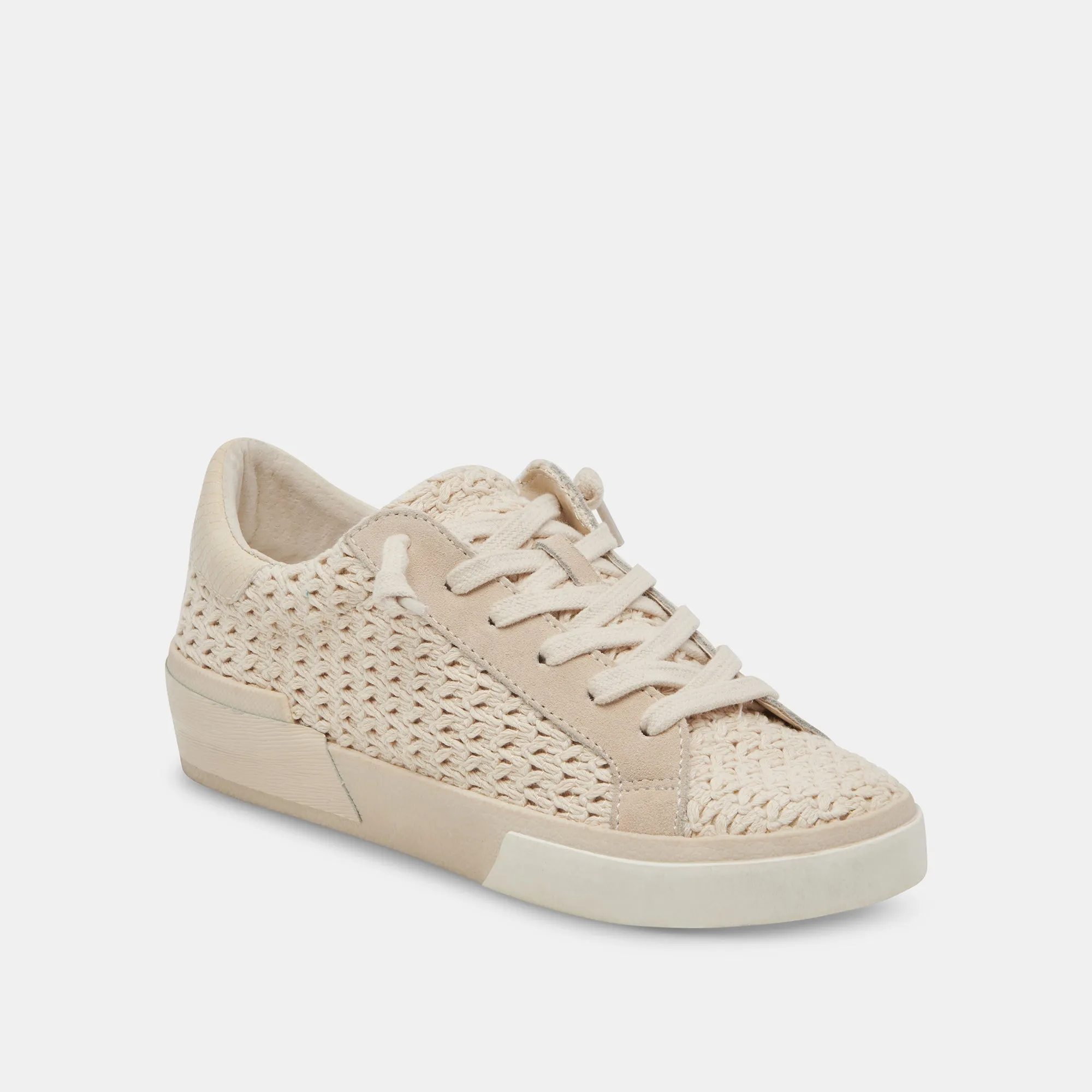 ZINA CROCHET SNEAKERS SANDSTONE CROCHET