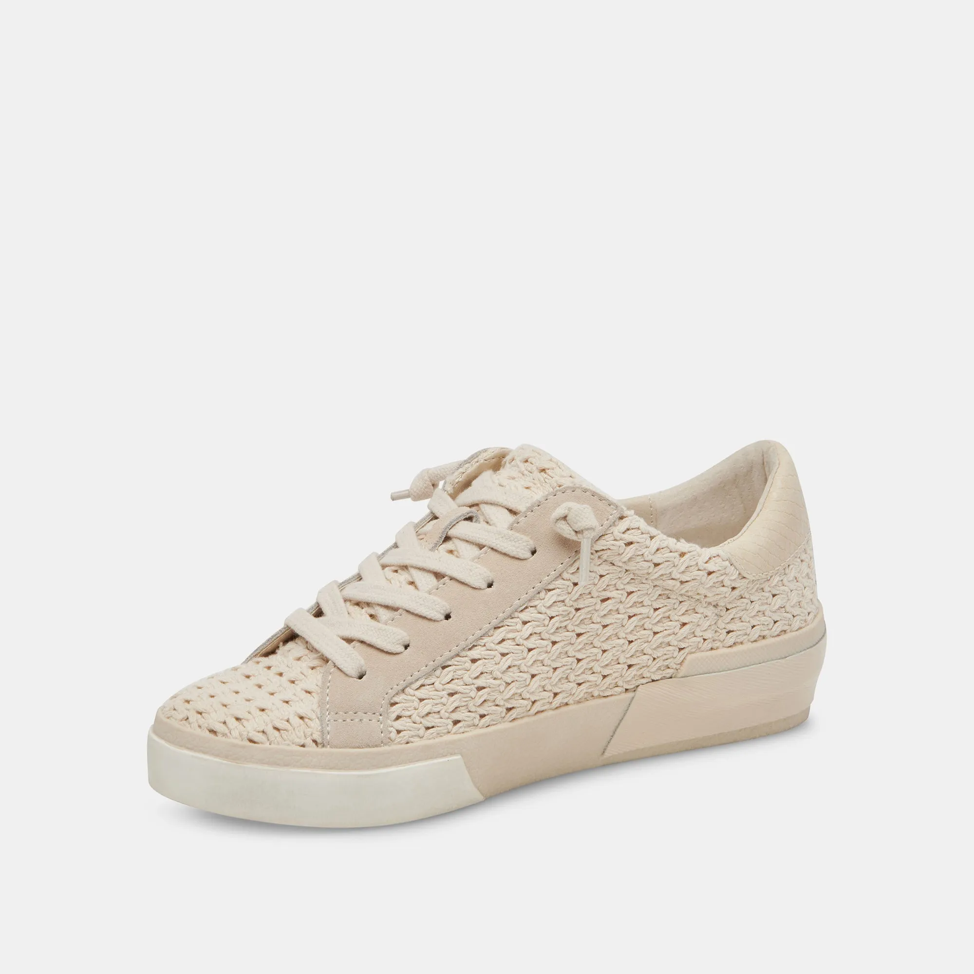 ZINA CROCHET SNEAKERS SANDSTONE CROCHET